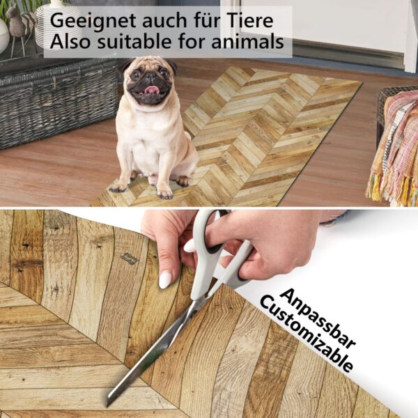 Küchenläufer waschbar Küchenteppich rutschfest Sprinty Parkett 52cm Breite
