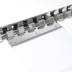 Befestigungsset L-1m Edelstahl für PVC Lamellen Breite 30cm Streifenvorhang Helltransparent