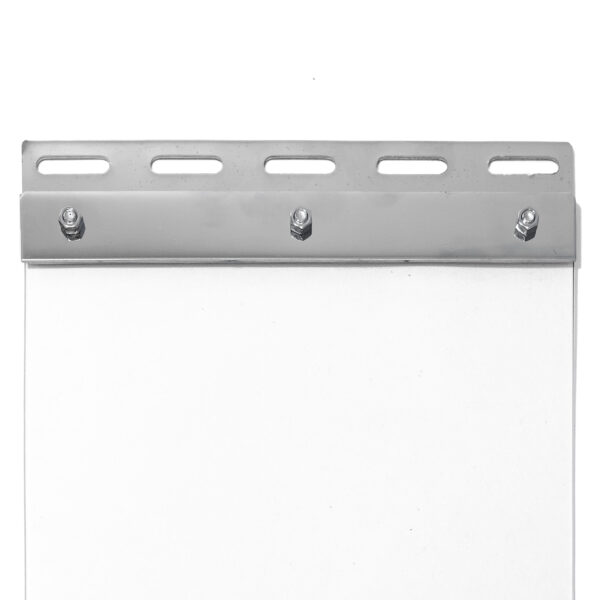 Befestigungsset L-1m Edelstahl für PVC Lamellen Breite 20cm Streifenvorhang Helltransparent