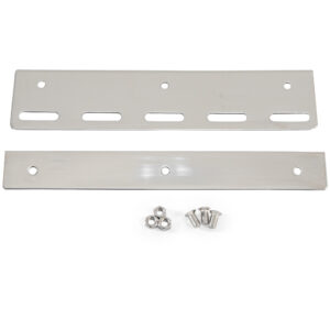 Befestigungsset L-1m Edelstahl für PVC Lamellen Breite 30cm Streifenvorhang Helltransparent