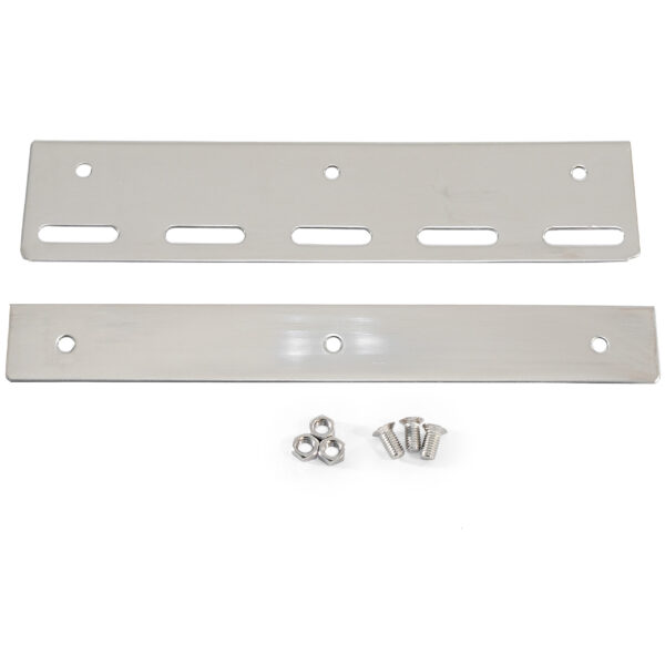 Befestigungsset L-1m Edelstahl für PVC Lamellen Breite 20cm Streifenvorhang Helltransparent