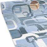 Weichschaummatte Meterware Badematte Badläufer Weichschaum anpassbar Moderno Blau / Beige