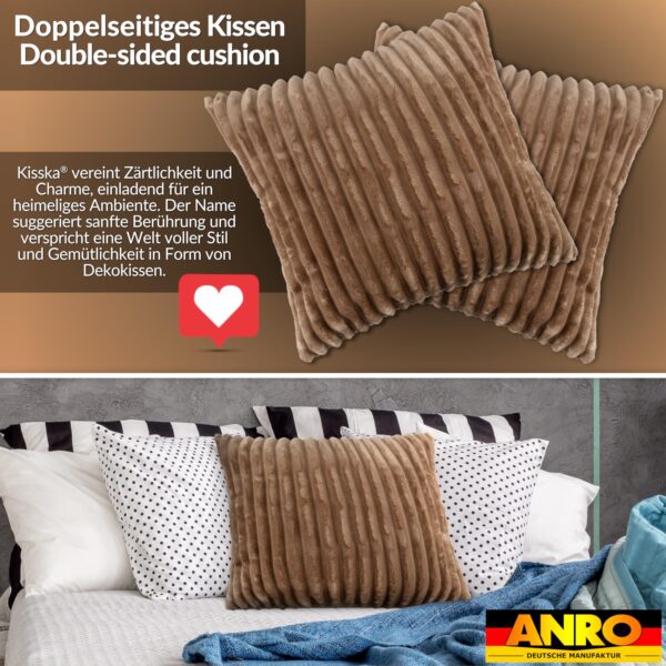 Dekokissen Premium Plüsch Cord Kissenbezug Sofakissen Zierkissen Kissenhülle mit / ohne Füllung