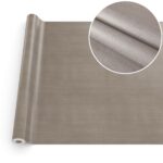 Wachstuchtischdecke abwaschbar Tischdecke Wachstuch Textileffekt Prägung Chic & Charme Beigegrau Breite 140cm