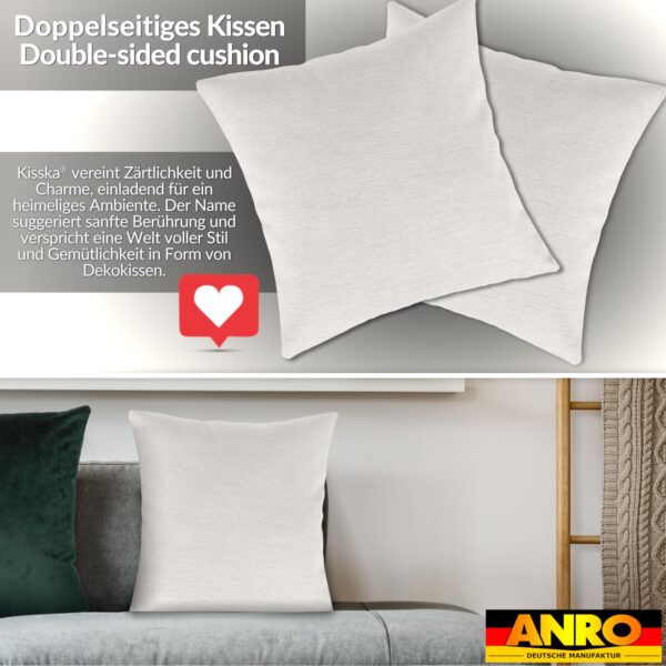 Kissenbezüge Sofakissen Dekokissen Gomera Jacquard Kuschelkissen Zierkissen 4 Größen mit & ohne Füllung Uni Weiß