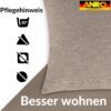 Kissenbezüge Sofakissen Dekokissen Gomera Jacquard Kuschelkissen Zierkissen 4 Größen mit & ohne Füllung Uni Creme