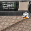 Kissenbezüge Sofakissen Dekokissen Gomera Jacquard Kuschelkissen Zierkissen 4 Größen mit & ohne Füllung Karo Beige