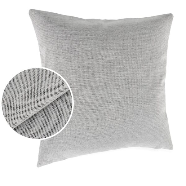Kissenbezüge Sofakissen Dekokissen Gomera Jacquard Kuschelkissen Zierkissen 4 Größen mit & ohne Füllung Uni Schwarz Weiß