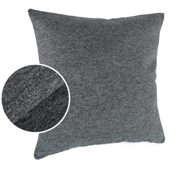 Kissenbezüge Sofakissen Dekokissen Gomera Jacquard Kuschelkissen Zierkissen 4 Größen mit & ohne Füllung Uni Grau
