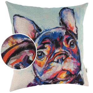 Kissenbezug Dekokissen Sofakissen Kissenhülle Zierkissen Pop Art mit und ohne Füllung 40x40cm Bulldog