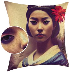 Kissenbezug Dekokissen Sofakissen Kissenhülle Zierkissen Pop Art mit und ohne Füllung 40x40cm Geisha