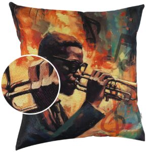 Kissenbezug Dekokissen Sofakissen Kissenhülle Zierkissen Pop Art mit und ohne Füllung 40x40cm Jazz