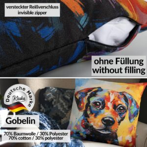 Kissenbezug Dekokissen Sofakissen Kissenhülle Zierkissen Pop Art mit und ohne Füllung 40x40cm Beagle