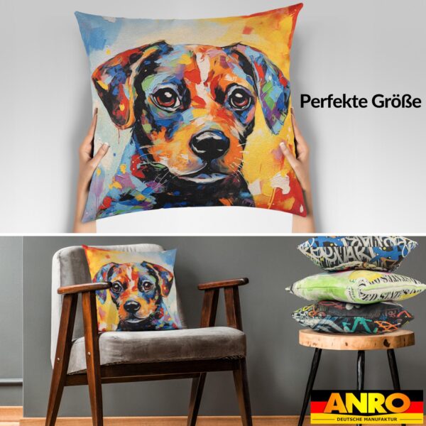 Kissenbezug Dekokissen Sofakissen Kissenhülle Zierkissen Pop Art mit und ohne Füllung 40x40cm Beagle