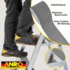 Antirutsch Klebeband selbstklebend Klebestreifen Tape Band rutschfest FixoFlex Breite 5 & 10cm Grau 10m Rolle