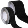 Antirutsch Klebeband selbstklebend Klebestreifen Tape Band rutschfest FixoFlex Breite 5 & 10cm Schwarz 10m Rolle