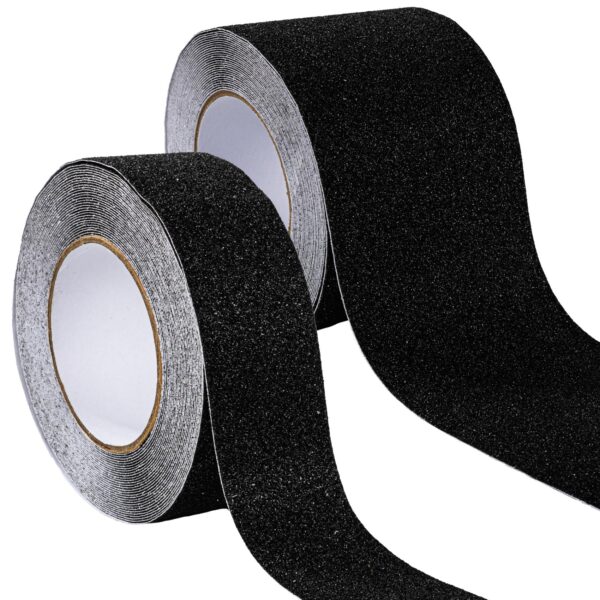 Antirutsch Klebeband selbstklebend Klebestreifen Tape Band rutschfest FixoFlex Breite 5 & 10cm Schwarz 10m Rolle