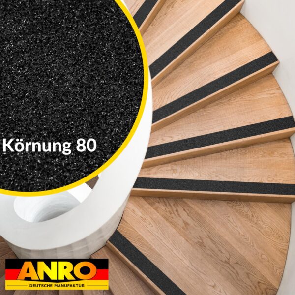 Antirutsch Klebeband selbstklebend Klebestreifen Tape Band rutschfest FixoFlex Breite 5 & 10cm Schwarz 10m Rolle