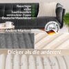 Plüsch Cord Kissen Kissenbezug Sofakissen Big Cord Dekokissen mit & ohne Füllung 4 Größen Elfenbein