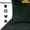 Plüsch Cord Kissen Kissenbezug Sofakissen Big Cord Dekokissen mit & ohne Füllung 4 Größen Smaragd