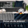 Plüsch Cord Kissen Kissenbezug Sofakissen Big Cord Dekokissen mit & ohne Füllung 4 Größen Jeansblau