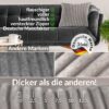 Plüsch Cord Kissen Kissenbezug Sofakissen Big Cord Dekokissen mit & ohne Füllung 4 Größen Hellgrau