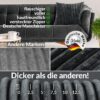 Plüsch Cord Kissen Kissenbezug Sofakissen Big Cord Dekokissen mit & ohne Füllung 4 Größen Grau