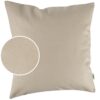 Kunstlederkissen Kissenbezüge Sofakissen Dekokissen Kissenhülle Kunstleder Kissen Lederkissen atmungsaktiv 4 Größen Kumo Beige