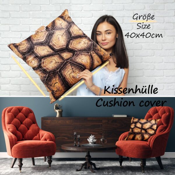 Mikrofaser Dekokissen Velours Kissenbezug Sofakissen Kissenhülle mit & ohne Füllung – Holz