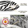 Mikrofaser Dekokissen Velours Kissenbezug Sofakissen Kissenhülle mit & ohne Füllung – Zebra