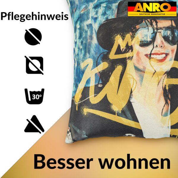 Dekokissen Pop Art Kissenbezug Zierkissen Sofakissen bedruckt mit & ohne Füllung 40x40cm Michael Jackson