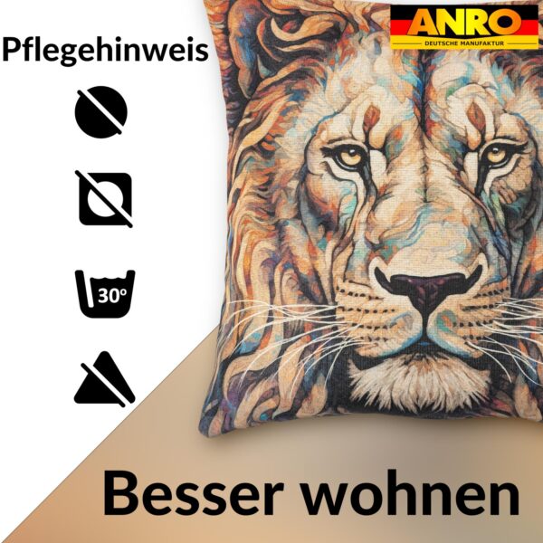 Dekokissen Pop Art Kissenbezug Zierkissen Sofakissen bedruckt mit & ohne Füllung 40x40cm Löwe