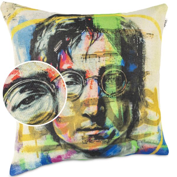 Dekokissen Pop Art Kissenbezug Zierkissen Kissenhülle bedruckt mit & ohne Füllung 40x40cm John Lennon