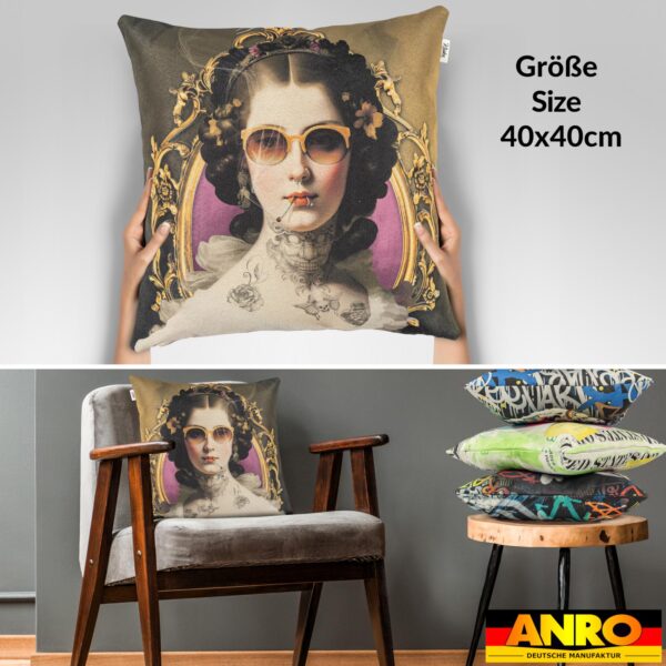 Dekokissen Pop Art Kissenbezug Zierkissen Sofakissen bedruckt mit & ohne Füllung 40x40cm Isabella