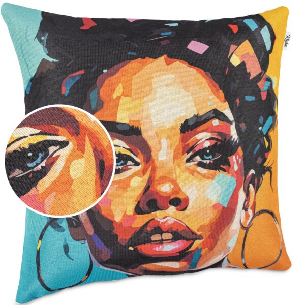 Dekokissen Pop Art Kissenbezug Zierkissen Kissenhülle bedruckt mit & ohne Füllung 40x40cm Asha