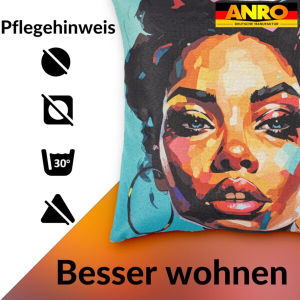 Dekokissen Pop Art Kissenbezug Zierkissen Kissenhülle bedruckt mit & ohne Füllung 40x40cm Asha