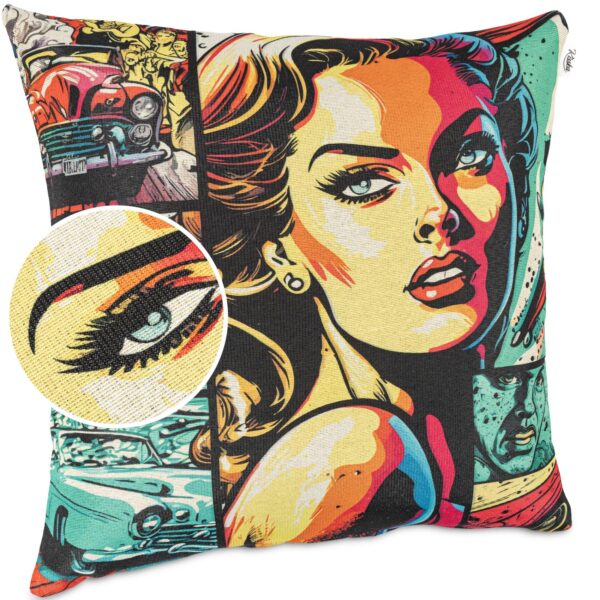 Dekokissen Pop Art Kissenbezug Zierkissen Sofakissen bedruckt mit & ohne Füllung 40x40cm Comic