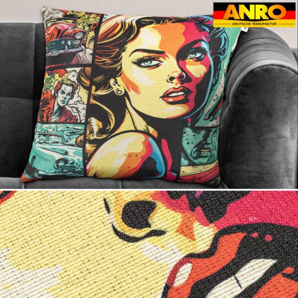 Dekokissen Pop Art Kissenbezug Zierkissen Sofakissen bedruckt mit & ohne Füllung 40x40cm Comic