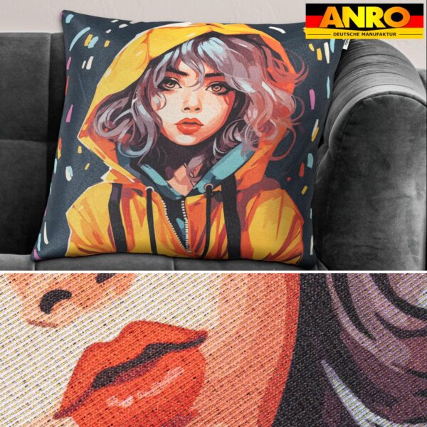 Dekokissen Pop Art Kissenbezug Zierkissen Kissenhülle bedruckt mit & ohne Füllung 40x40cm Rain