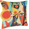 Dekokissen Pop Art Kissenbezug Zierkissen Kissenhülle bedruckt mit & ohne Füllung 40x40cm Mask