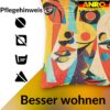 Dekokissen Pop Art Kissenbezug Zierkissen Kissenhülle bedruckt mit & ohne Füllung 40x40cm Mask