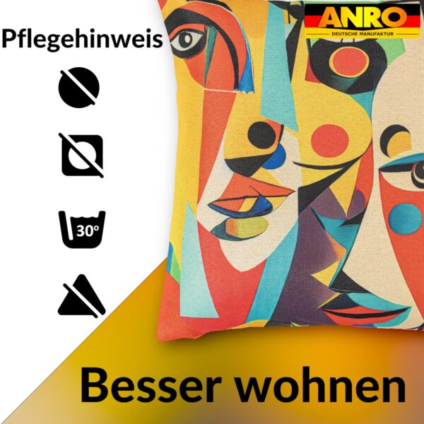 Dekokissen Pop Art Kissenbezug Zierkissen Kissenhülle bedruckt mit & ohne Füllung 40x40cm Mask