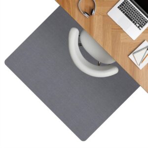 Bodenschutzmatte Teppich Bürostuhlunterlage Schreibtischstuhlunterlage selbsthaftend Nemesis Grau – 100x300cm