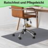 Bodenschutzmatte Teppich Bürostuhlunterlage Schreibtischstuhlunterlage selbsthaftend Nemesis Grau