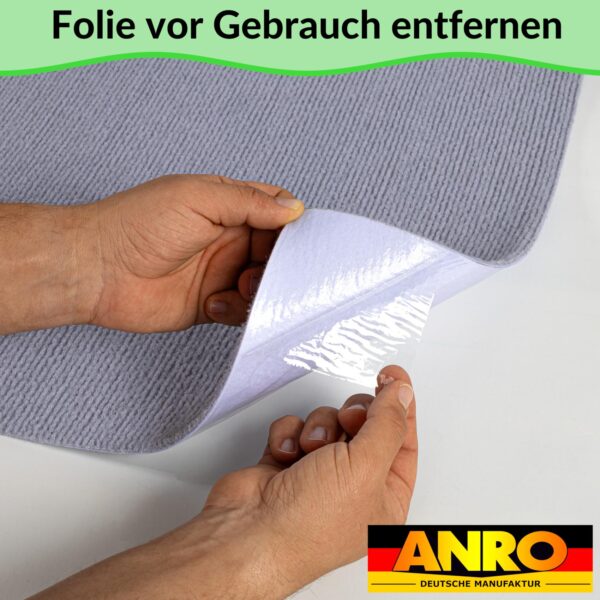 Treppenteppich Treppenstufen Teppich Stufenteppich Stufenmatte selbsthaftend Rechteckig Grau