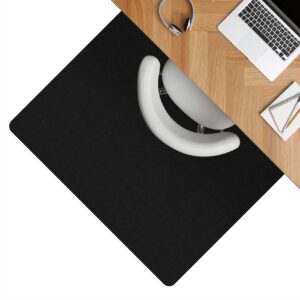 Bodenschutzmatte Teppich Bürostuhlunterlage Schreibtischstuhlunterlage selbsthaftend Nemesis Schwarz – 150x200cm
