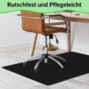 Bodenschutzmatte Teppich Bürostuhlunterlage Schreibtischstuhlunterlage selbsthaftend Nemesis Schwarz