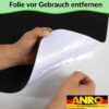 Bodenschutzmatte Teppich Bürostuhlunterlage Schreibtischstuhlunterlage selbsthaftend Nemesis Schwarz