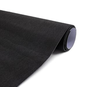 Selbsthaftende Bodenmatte Teppich Antirutsch-Matte Bodenbelag rutschfest in Meterware Schwarz Nemesis
