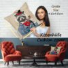 Kissenhülle Gobelin Kissen Jacquard Sofakissen Dekokissen mit & ohne Füllung 45x45cm Dachs